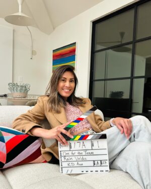 Rain Valdez Instagram - Just wrapped directing my first television pilot! 🎥✨🎬💞
After an intense 6 days I have so much to process but wanted to start with… Thank you @silash for introducing this life changing project to me 5 years ago. He asked what I thought of the script and after being brought to tears by it, I told him he had to direct it. And that I’d help find the cast. Never in my wildest dreams did I think I’d be the one directing. But I know now it was always meant to be mine. 🥰

Thank you to the visionary team @darrylstephens, @kylepuccia and @lieslwilke for entrusting me with our baby. And much much love and thanks to my rock of a DP @keitadonazu and my incredibly talented crew and cast for vibrating with me and my vision. A heighten reality of bipoc and trans joy set life. ✨

Thank you @kassiandrake (my leading man) for bringing Nico to life in a way that matched the vision I always had for him. You are truly a star. And along with your castmates you have proven that. I love you, kiddo. 

This has truly been a heart expanding experience I’ll always cherish. Thank you for the opportunity. Xx 
#onefortheteamtv