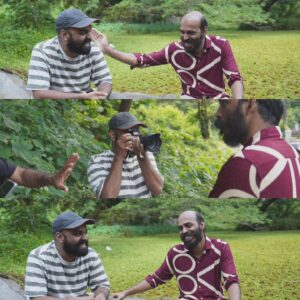 Raj B Shetty Instagram - This wasn't a normal interview; it became a profound break we all yearned for. Through those moments, @basilalchalakkal and @rajbshetty found their way into our hearts. I'm grateful for the treasure trove of beautiful memories we created together
@cuestudio_ @nithinkumarns7 @villageboy1993 @koomz_series 
@toby_themovie