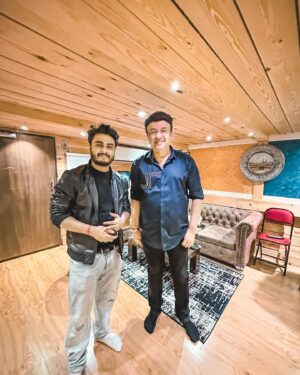 Raj Barman Instagram - Had a lovely dubbing session with our Genius of Music. Thank you @anumalikmusic sir❤️
