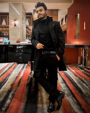 Raj Barman Instagram - All Black With a beautiful Black Piano just before the Concert ✨