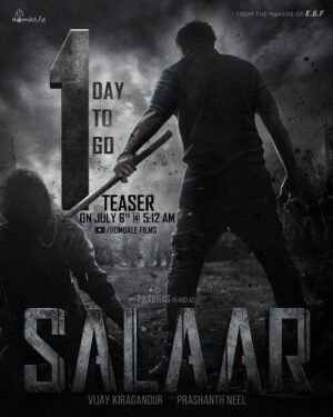 Ramachandra Raju Instagram - 𝐕𝐢𝐨𝐥𝐞𝐧𝐜𝐞 𝐛𝐞𝐠𝐢𝐧𝐬 𝐛𝐞𝐟𝐨𝐫𝐞 𝐝𝐚𝐰𝐧!

#SalaarTeaser - Releasing tomorrow morning at 5:12 AM IST on bit.ly/HombaleFilms 

#Salaar @actorprabhas #PrashanthNeel @therealprithvi @shrutzhaasan @hombalefilms #VijayKiragandur @iamjaggubhai_ @sriya_reddy @garuda_ram_official @actorsimha @hombalegroup @bhuvanphotography @ravibasrur @shivakumarart @chalapathi477 @anbariv_action_director @kishorekotumphotography @salaarthesaga
