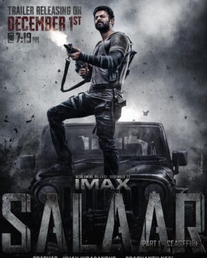 Ramachandra Raju Instagram - Gear up for an Explosive celebrations💥 Experience the biggest action saga in @imax, #Salaar in theatres from December 22nd.

#SalaarCeaseFire @actorprabhas #PrashanthNeel @therealprithvi @hombalefilms @vkiragandur @shrutzhaasan @iamjaggubhai_ @sriya_reddy @garuda_ram_official @actorsimha @hombalegroup @bhuvanphotography @ravibasrur @shivakumarart @chalapathi477 @anbariv_action_director @kishorekotumphotography @salaarthesaga

#SalaarCeaseFireOnDec22