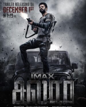 Ramachandra Raju Instagram - Gear up for an Explosive celebrations💥 Experience the biggest action saga in @imax, #Salaar in theatres from December 22nd.

#SalaarCeaseFire @actorprabhas #PrashanthNeel @therealprithvi @hombalefilms @vkiragandur @shrutzhaasan @iamjaggubhai_ @sriya_reddy @garuda_ram_official @actorsimha @hombalegroup @bhuvanphotography @ravibasrur @shivakumarart @chalapathi477 @anbariv_action_director @kishorekotumphotography @salaarthesaga

#SalaarCeaseFireOnDec22