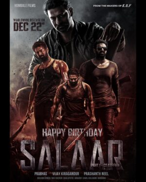 Ramachandra Raju Instagram - Happy birthday to the Unrelenting, Unmerciful King's General 𝐒𝐀𝐋𝐀𝐀𝐑, #Prabhas 💥

#HappyBirthdaySalaar 

#SalaarCeaseFire #Salaar #SalaarCeaseFireOnDec22 @actorprabhas