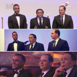 Ramy Imam Instagram - Can't describe my feelings ... One of my best moments ever ... Thank you @elgounafilmfestivalofficial for honoring my Father , Adel Imam , for his lifetime achievement 🇪🇬 I am so proud of you Dad ... I m so proud of you my adorable brother @mohamedemam_official  مش قادر أُوصِّف مشاعري ... واحدة من اجمل لحظات حياتي ... بأشكر إدارة مهرجان الجونة السينمائي لتكريم أبي، عادل امام ، علي مسيرته الفنية و عطائه الفني
انا فخور بيك جدا يا أبي ... و فخور باخويا و حبيبي محمد امام