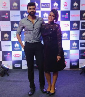 Ramya NSK Instagram - At Galatta Awards! ♥️ @sathya_actor
Outfit: @studio9696 
Hair: @plshsalon @biswabiju 
#black #galatta #galattaawards #colorstv #colorstvtamil #ramyansk