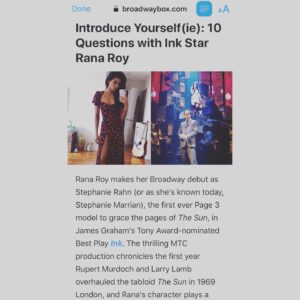 Rana Roy Instagram - I did an “Introduce Yourself(ie)” for @broadwayboxcom and answered their 10 questions. Link in bio if you feel like reading ☺️ Also of course I picked the most posed selfie because... why not? 💁🏾‍♀️ #TowelInTheBackground