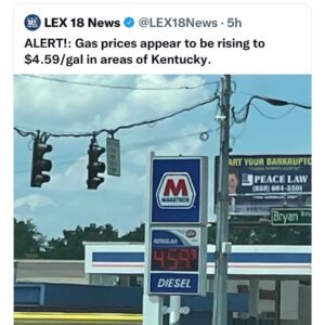 Rand Paul Instagram - Near record gas prices and inflation are causing headaches for families across Kentucky and the entire country. We have to cut federal spending to curb inflation and produce more oil.