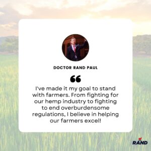 Rand Paul Instagram - Happy National Agriculture Day to those who feed the world, and more! #nationalagday