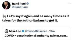 Rand Paul Instagram - Put it on repeat.
