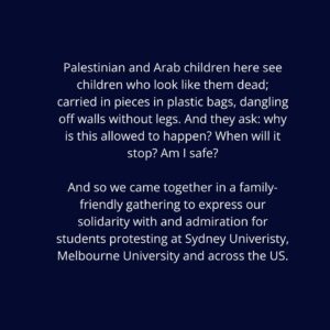 Randa Abdel-Fattah Instagram - @studentsforpalestinesydneyuni @studentsagainstwar_ @familiesforpalestine