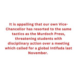 Randa Abdel-Fattah Instagram - Students Against War condemn the racist smearing of Randa Abdel-Fattah. We stand with Palestinians legitimate right to resist. Intifada till Palestine is free. Read our statement responding to the Murdoch press.