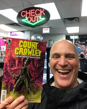 Randy Flagler Instagram - I got mine. The newest issue of @dastmalchian ‘s @countcrowley is now available at cool stores like Graham Crackers Comics Chicago Loop. #countcrowley @darkhorsecomics