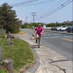 Randy Flagler Instagram - Skipping with glee with my takeout order from the Triple Crown Chowder Champions & Ice Cream Shack @skipperchowderhouse . Thanks Aiden & Neve.