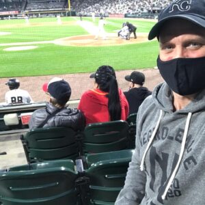 Randy Flagler Instagram - So nice being at the ballpark again. @kcroyals #togetherroyal⚾️💙 Thanks @sheenaquinn #WhiteSox Sweet hoodie: @nlbmuseumkc @rootsoffight @cc_sabathia