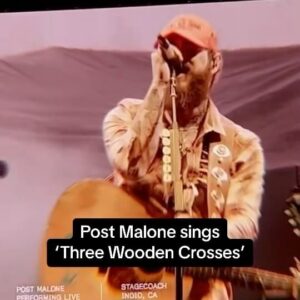 Randy Travis Instagram - Thank you to @PostMalone for covering the No. 1 single “Three Wooden Crosses” at @Stagecoach!