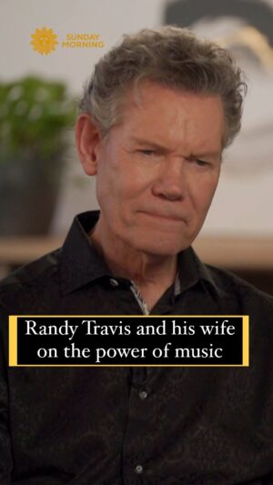 Randy Travis Instagram - In 2013, country music icon @therandytravis experienced a stroke that deprived him of his ability to sing. Doctors gave Travis a 2% chance of surviving the stroke. Lee Cowan talks with Travis and his wife, Mary, about the power of music and learns how AI has enabled Travis to raise his voice on a new track.
