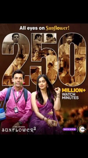 Ranvir Shorey Instagram - 250 Mn  minutes of sharing pure joy, thrill and fun! 🔥
Thank you for giving Sunflower your immense love! 💝

#SunflowerS2 streaming now, only on #ZEE5

#Sunflower

@whosunilgrover @adah_ki_adah @ranvirshorey
@vikas71 @parmarchaitally @navingujral @mukulchadda @ashishvidyarthi1 @shonalinagrani @sonaljhaofficial @radhabhatt @salk.04 @officialashwinkaushal @reliance.entertainment #GoodCo @virajsawant @sarkarshibasish @ria.nalavade @girishkulkarni1 @manish_kalra_ @nimishalok @surryamenen @duhjizzy @navagat_p @zee5 @zee5global