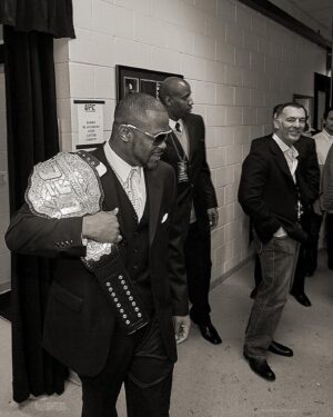 Rashad Evans Instagram - The morning of July 16, 2008, I walked into Jackson Winkeljohn MMA to meet and document Rashad Evans for a few days. His manager at the time, Jervis Cole set this up, so I had no idea what to expect as Rashad and I never talked but @GeorgesStPierre spoke so highly of him, I knew he was good people. 

Before I even set my bag down, Rashad walks up to me and says.. “Good Morning, you look a little lost. You must be Eric Williams. Welcome to the home of the Jackson 5, I’m Rashad. You met Greg, so make yourself at home as training is about to start. I’ll introduce you as we move around. You can shoot wherever, just no shoes on the mat and if you’re hungry, we’ll get some food after training’s over.”

He alternates his warm up between @GeorgesStPierre, @KeithJardine, @AliAbdelaziz, @AjarnPhilNurse, @JulesK_Fighter, @Roger_Huerta and @Mike.VanArsdale. It was so surreal because the combined level of skill in that room was insane. 

At that time I’m a year into working in MMA so I was still learning how to jump right  into a new training environment. Rashad picked up on that and he started teaching me how to move, both in the front and behind the scenes of MMA.  Along with being a phenomenal athlete, he had a leadership quality and a level of patience I had not experienced in the sport. 

He taught me how to spot championship level talent, made introductions and put me in rooms that had no doors, showed me what it was to be a great father, what traps to avoid and he’s been my big brotha’, from another mother ever since. 

I’ve documented his growth to the highest heights in his MMA career, watched him stumble, fall, take steps back and resurface better than ever and he’s always led by example. Never with an ego. 

From being the 1st UFC fighter to wear a suit to a press conference, the 1st black fighter to win the Ultimate Fighter, a UFC Light Heavyweight Champion, a FOX Sports and ESPN analyst to his physique and kick being used to create the @FightersOnly MMA Award, he’s been a trailblazer and inspiration in every respect.

I’m proud to know you and have you as a Big Brotha’ Rashad. 

Let’s keep it going.