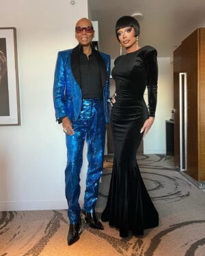 Raven Instagram - #DateNight Just before @rupaulofficial snatched his 8th consecutive Outstanding Host Emmy!