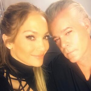 Ray Liotta Instagram - Jen and I at work @nbcshadesofblue. I hope everyone likes this season. #shadesofblue