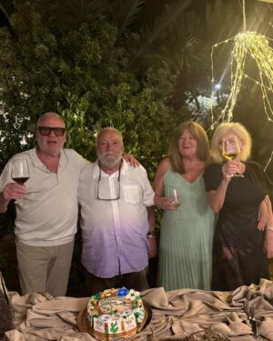 Ray Winstone Instagram - Had a great night at Villa Domini for Tony Abella’s birthday. Great food, Great service and Great company. Happy Bitthday Tony 🎂🥂