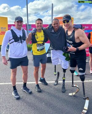 Raymond Braun Instagram - London Marathon, guiding the legendary Cedric King. I am in awe of the heart, emotion, and resilience I experienced today. The tenacity of the human spirit inspires me. 

#LondonMarathon #WMMajors