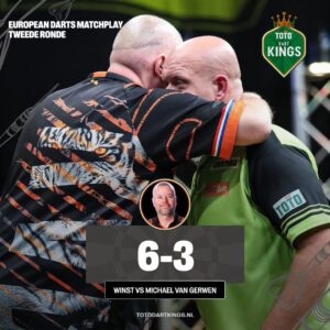 Raymond van Barneveld Instagram - 𝐁𝐀𝐑𝐍𝐄𝐘 𝐖𝐈𝐍𝐓 𝐃𝐄 🇳🇱 𝐍𝐄𝐃𝐄𝐑𝐋𝐀𝐍𝐃𝐒𝐄 𝐊𝐋𝐀𝐒𝐒𝐈𝐄𝐊𝐄𝐑 🎯

🐯 Raymond van Barneveld is ten koste van Michael van Gerwen doorgedrongen tot de laatste zestien op de European Darts Matchplay!

🔥 85.7 procent op de dubbels voor Raymond 😱

📸 Jonas Hunold/PDC