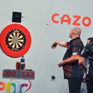 Raymond van Barneveld Instagram - 🗣️ Extremely happy with tonight’s win. 

It wasn’t easy but I’ve worked very hard and now it’s showing finally. Not easy having to play the world number 1 but it was a great game and Gezzy was gracious in defeat.

It is possible we might even meet again!
 
Still work to be done though. 

Thank you for the support from my sponsors and the Barney Army as always. 🐅 

@targetdarts 
@totodartkings 
@iqselectbv 
Bengi.Nl 
And tournament sponsors @cazoo

📷 @pvdarts180 
#pdcdarts #pdc #darts #gsod2022 #RvB #RaymondvanBarneveld #Barneyarmy