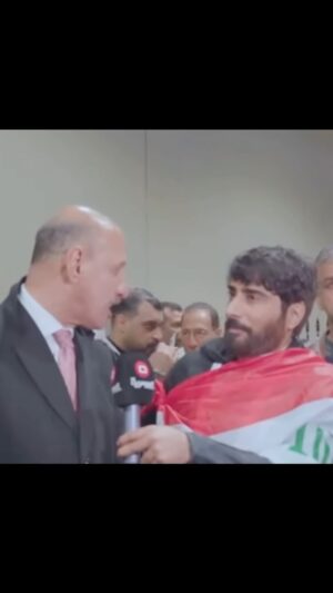 Razzaq Ahmed Instagram - مع الكبير عدنان درجال 🇮🇶❤️🤍😊يارب الفوز عراقي على اليابان #رزاق_احمد