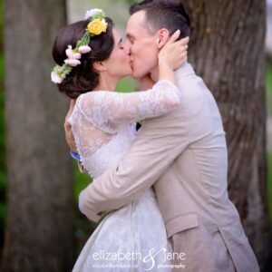 Rebecca Liddiard Instagram - Year 1 was total perfection. 

As I write this he is downstairs installing our new washing machine. I wouldn’t change a single thing! I am so lucky. I love you so much. Happy Anniversary. 

Pic 1: @carachapmanphoto 
Wedding pics @elizabethandjane.photography  @makeup.by.yelena @hairlovebykate @vintagebride.ca