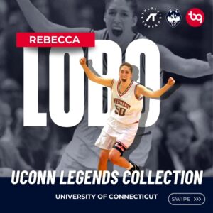 Rebecca Lobo Instagram - Thrilled to announce the launch @promise50 ’s (1991-1995) @uconnwbb Legends Collection

🏀✨ Honoring the legacy of incredible athletes, this collection is a celebration of excellence on and off the court. Join us in embracing the legend within for her pivotal role in leading the Huskies to an undefeated 35–0 record and winning the 1995 National Championship. She earned unanimous recognition as the national player of the year, claiming esteemed accolades such as the 1995 Naismith College Player of the Year award, the Wade Trophy, the AP Player of the Year award, the USBWA Player of the Year award, the Honda Sports Award for basketball, and the WBCA Player of the Year award. Her exceptional achievements culminated in the prestigious Honda-Broderick Cup for the 1994–95 season.

🌟🔥 Shop the collection at athletesthread.com/collections/rebecca-lobo 

#uconn #uconnhuskies #uconnlegends