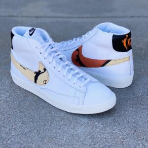 Rebecca Lobo Instagram - Got these customs to celebrate the 25th anniversary of the @wnba . Blessed to be a part of all 25 as a player and  broadcaster. ( Idea and execution : @kshaffstallkicks_ )