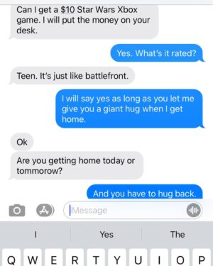 Rebecca Lobo Instagram - A message from my 12-yr-old son. I THINK his sisters are happy I’m coming home.