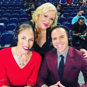 Rebecca Lobo Instagram - My favorite time of the work year. #WNBAPlayoffs.
