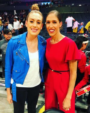 Rebecca Lobo Instagram - Great fun calling a WNBA game with the reigning MVP.