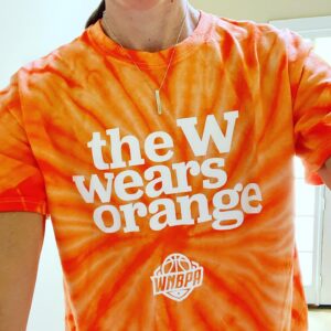 Rebecca Lobo Instagram - On National Gun Violence Awareness Day,  I #WearOrange to honor the victims and survivors of gun violence. #TheWWearsOrange @thewnbpa @everytown @momsdemand @sandyhookpromise
