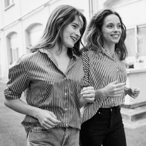 Rebecca Marder Instagram - Sister: The cherry in the cake of life 🍒 
My sounding board @ellamarder 
Photos by the amazing @stefanrappo