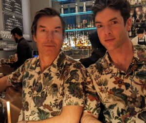 Rebecca Romijn Instagram - Happy Easter from our family to yours.  @ethangpeck @startrekonpplus @startrek @mrjerryoc @nakedandfamousdenim