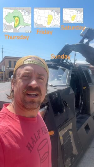 Reed Timmer Instagram - Tornado Alley is coming alive! #severeweather #tornado #forcast 4 straight days of severe weather!