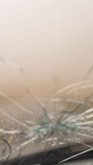 Reed Timmer Instagram - Gorilla hail with a 5” diameter stone reported yesterday north of Levelland, Texas