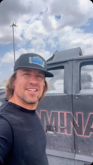 Reed Timmer Instagram - I found this little GASH in the armor of the Dominator 3 from our last #tornado intercept in Windthorst, Texas! I used Flex Super Glue from our old friends at @flexseal to reattach this piece Linex so this doesn’t snowball into a BIG problem