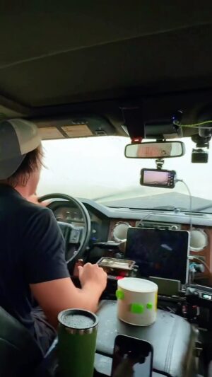 Reed Timmer Instagram - What it’s like inside the Dominator 3 during a tornado intercept! It’s Organized chaos! #tornado #stormchaser #stormchasers