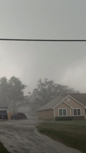 Reed Timmer Instagram - Big-time cone #tornado north of Topeka, Kansas earlier we were able to dig out of a massive HP supercell after merger with a left split!