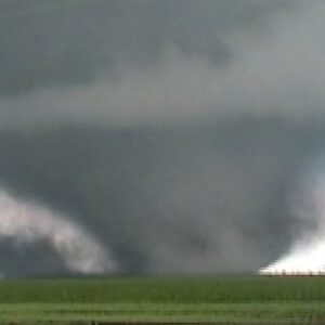 Reed Timmer Instagram - 21 years ago today, we intercepted this insane wedge #tornado near Manchester, South Dakota just as Tim Samaras was surging north to deploy his turtle probe, measuring a ~100 mb surface pressure deficit. It seems the photogenic mega wedges have gone extinct! #stormchasing