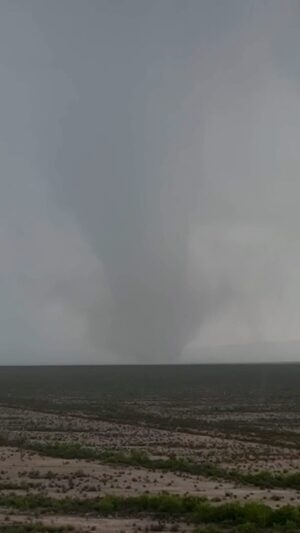 Reed Timmer Instagram - Dominator Drone dodges gorilla hail to intercept large cone #tornado in the Pecos Valley of Texas
