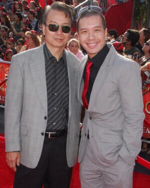 Reggie Lee Instagram - I lucked out. My sage advisor, my compassionate friend, my constant support, my inspiration, who has my back no matter what.  And I get to call him Dad. Not enough words to describe how grateful I am. Happy Father’s Day Dad!!!#PiratesOfTheCaribbeanPremiere2007 #backporchantics #bestdadintheworld❤️#myoutfittho
