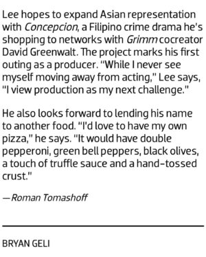 Reggie Lee Instagram - Doughnuts and pizza!! Thank you #EmmyMagazine @televisionacad and my new buddy @rtomashoff34 for talking about some of my favorite things in life : p 🍩🍕🕺. Photo by @bryangeli #AllRisefordoughnutsandpizza @allrisecbs @pipsoriginal