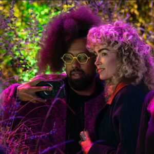 Reggie Watts Instagram - A fun moment in time with @katmccolloughmindfreak ♥️ 📷? @oscarwildeawardsla