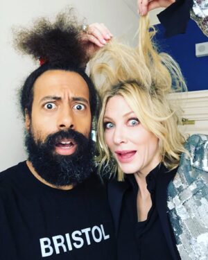 Reggie Watts Instagram - Today is Hug an Australian day. Mission accomplished 🙏🏾#CateBlanchett